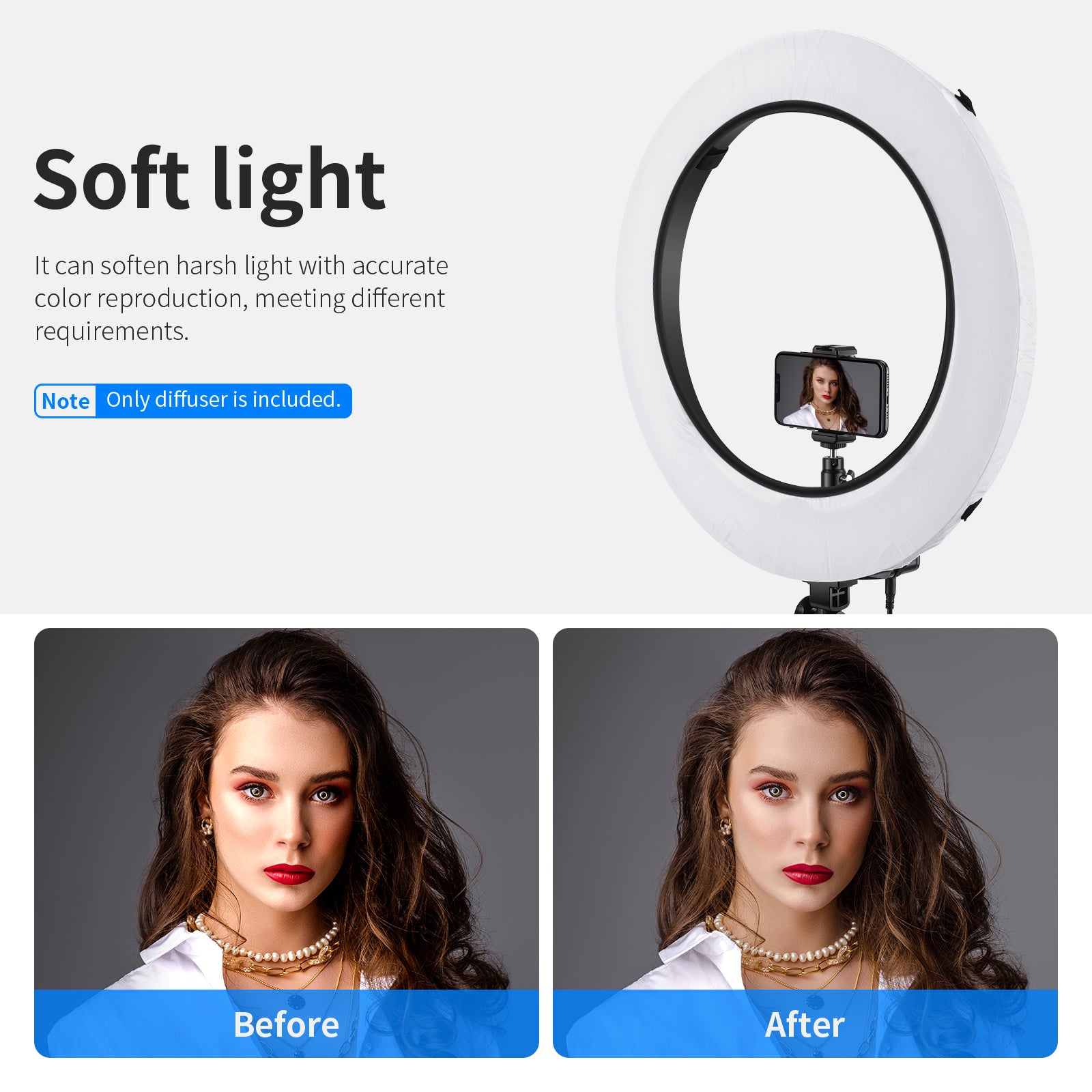 Yizhestudio 10in Selfie Ring Light With Stand Tripod Dimmable Led Ring Lamp  With Phone Holder Usb Plug For Live Video Streaming - Photographic Lighting  - AliExpress